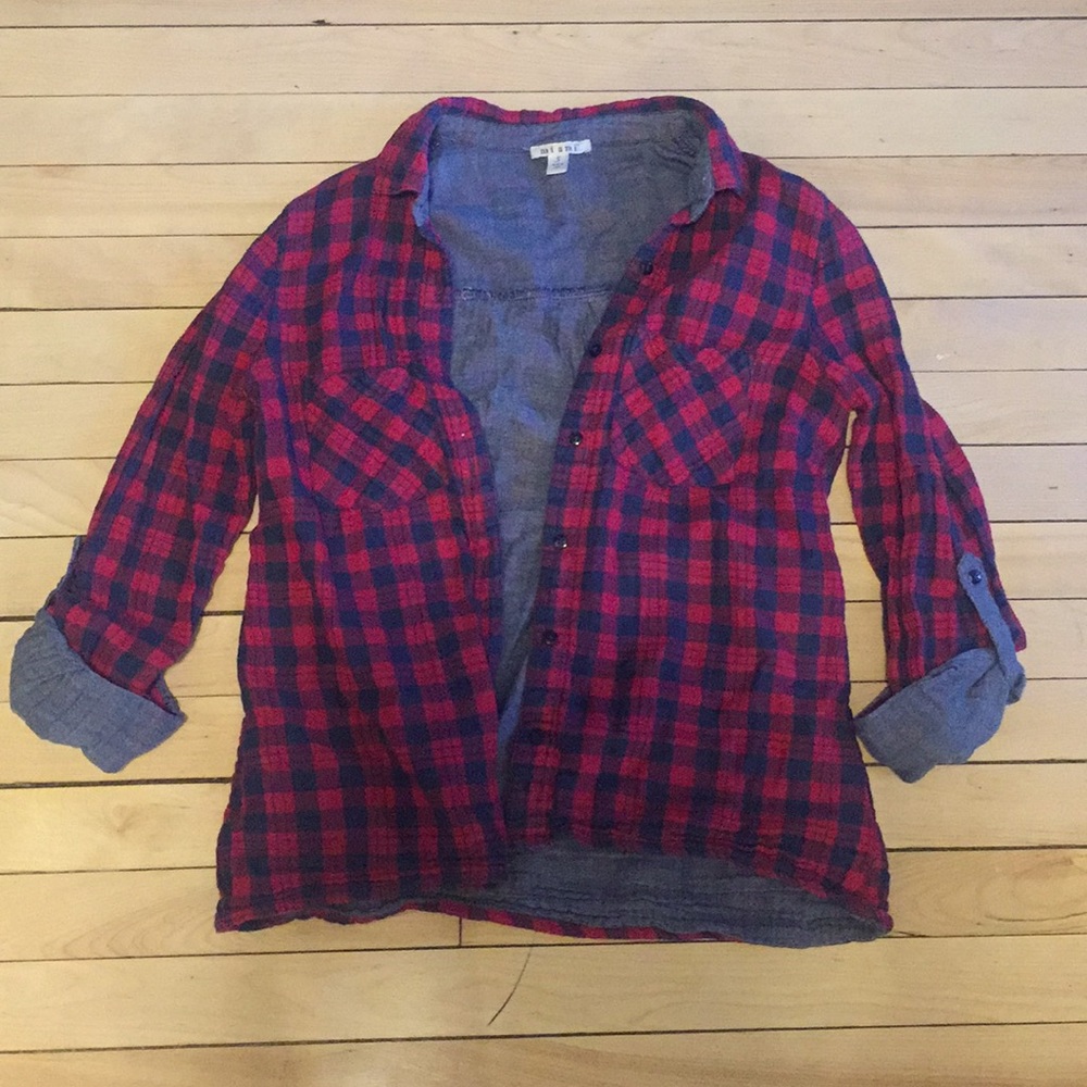 Miami Plaid Button Up